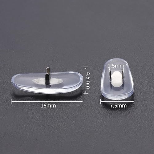 Miniatura 3 de 20 pares de piezas de nariz de repuesto de silicona suave mejoradas para Ray-Ban Aviator RB3025 RB3044 RB3026 RB3030 RB3211 RB3362 Gafas de