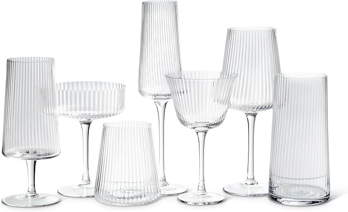 Copa Cocktail Abbott Collection Tight Optic - Vidrio, 6 pulgadas, 8 oz miniatura 4