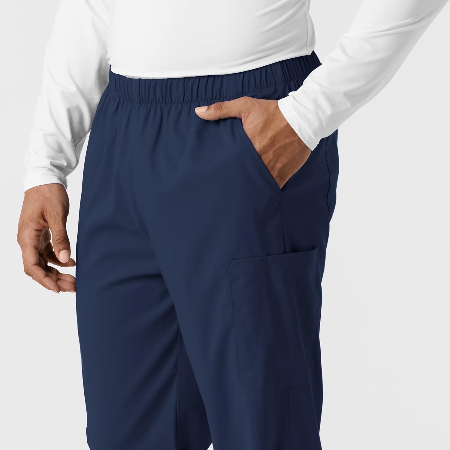 Wink Boundless Unisex Straight Leg Scrub Pant - Navy, XXS Short - Image 7