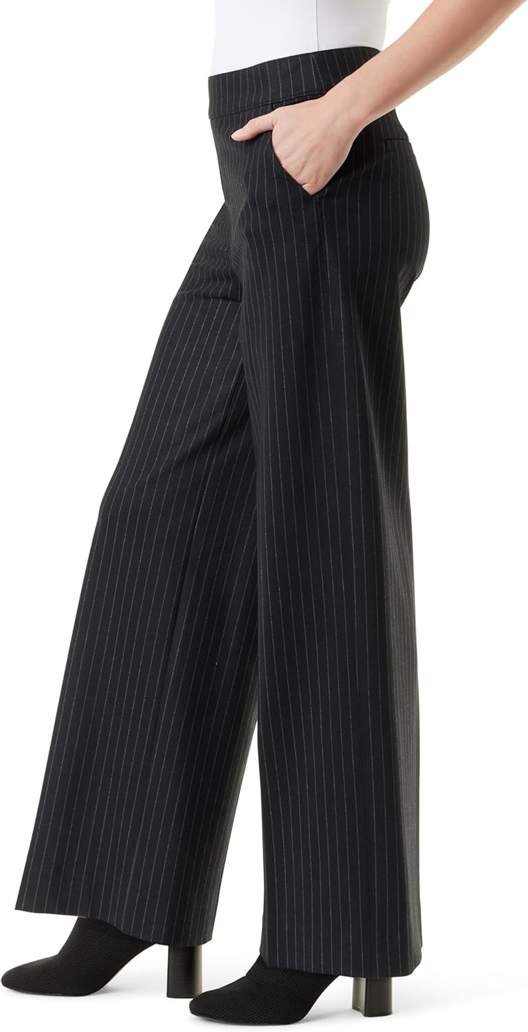 Gloria Vanderbilt Womens Pull on Wide Leg High Rise Ponte Trouser Pant Standard - Image 3