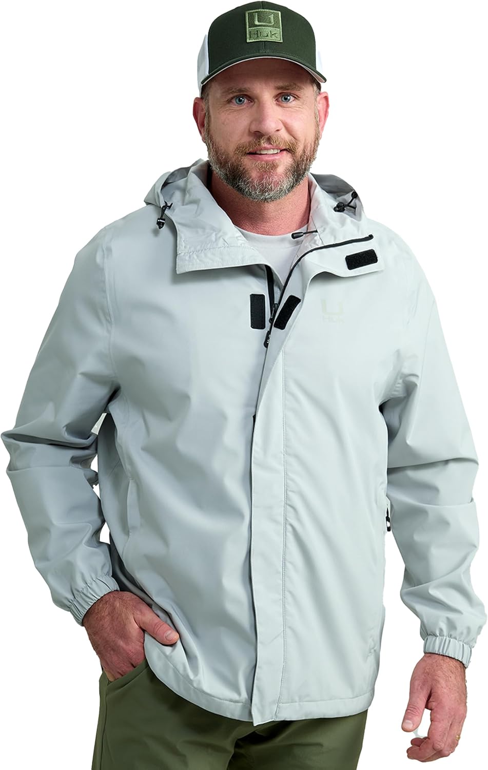 HUK - Men's Storm Jacket, Heavy Duty Fishing Rain Coat