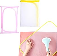 Vista 9 de Paquete de 2 paños de planchado protectores para planchar, protector de planchado que ahorra quemaduras, almohadilla aislante para ropa delicada