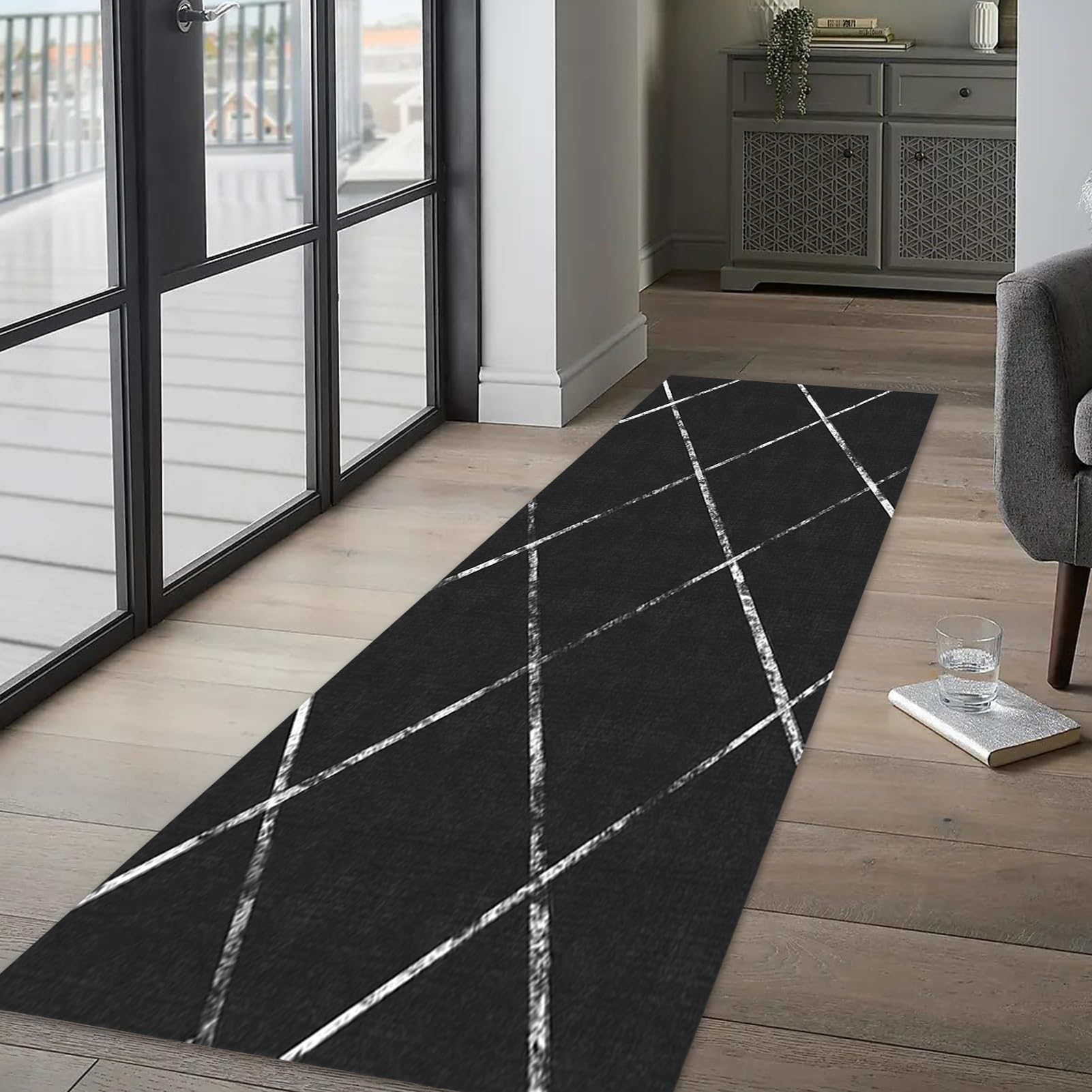 Gangloper-tapijt met antisliprug, 100 cm 1,5 m 2 m 250 cm 300 cm 4 m 5 m 6 m antislip lange tapijten, terras- en vloerkleed voor buiten, vloermatten voor woondecoratie (Size : 120×500cm