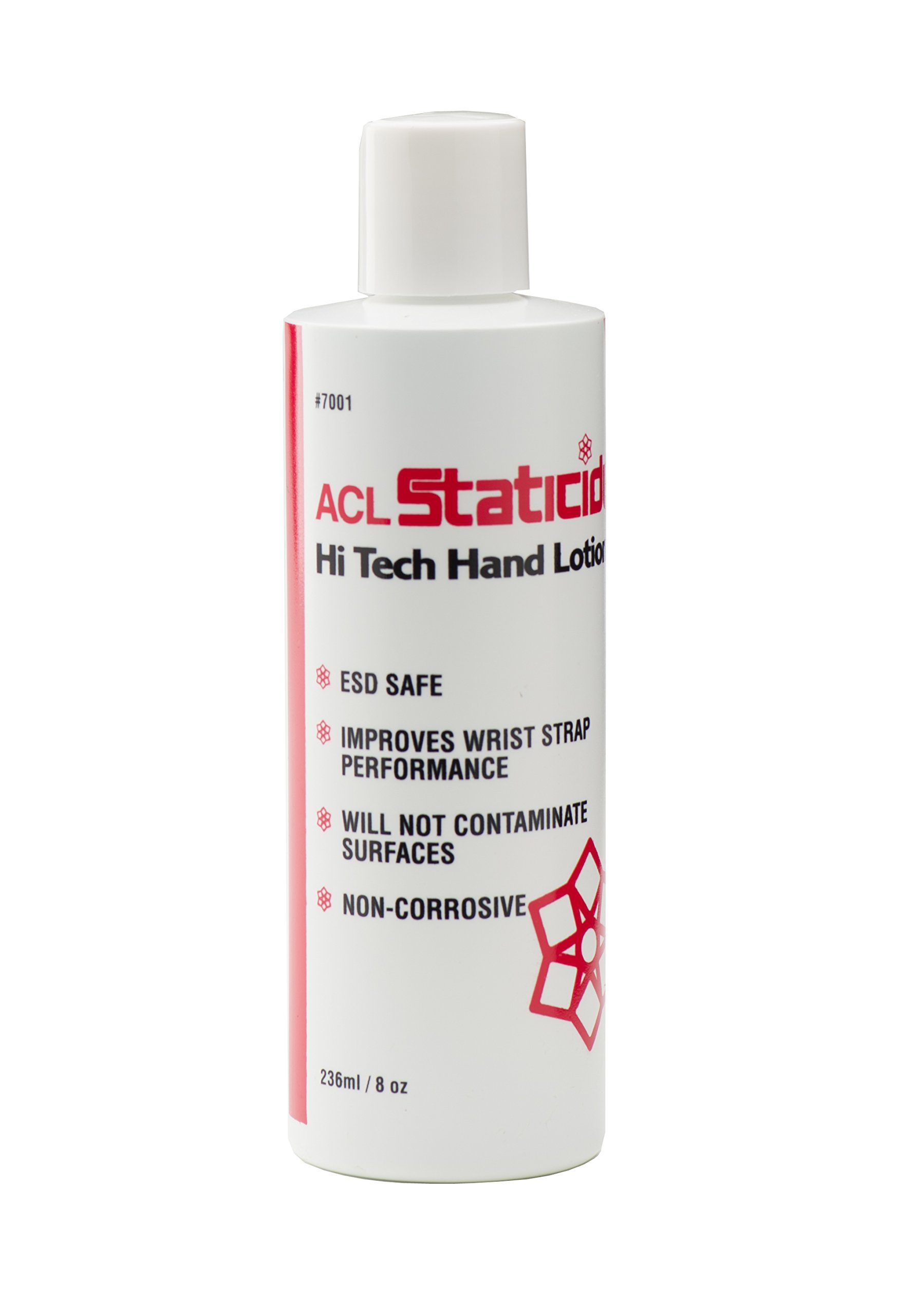 ACL Staticide 7001FF Hand Lotion, Unscented, 8 oz, Bottle