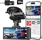 REDTIGER 4K Dash Cam Front and Rear, STARVIS 2 Sensor, Touch Screen 3.18