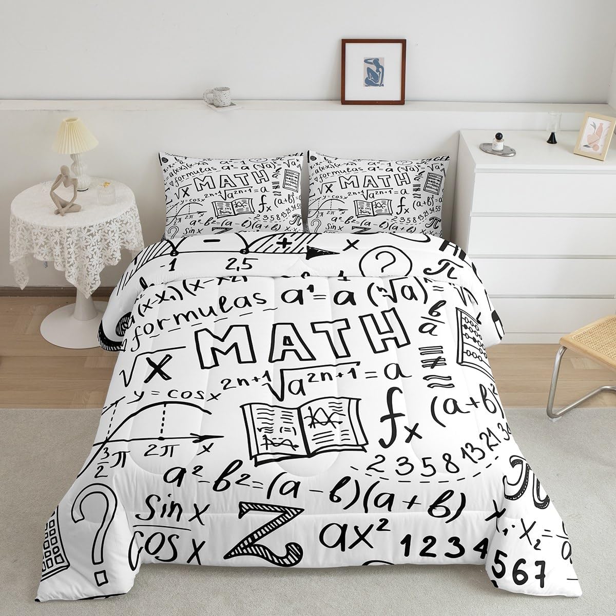 Math Equation Bedding Mathematics formula Comforter Set
