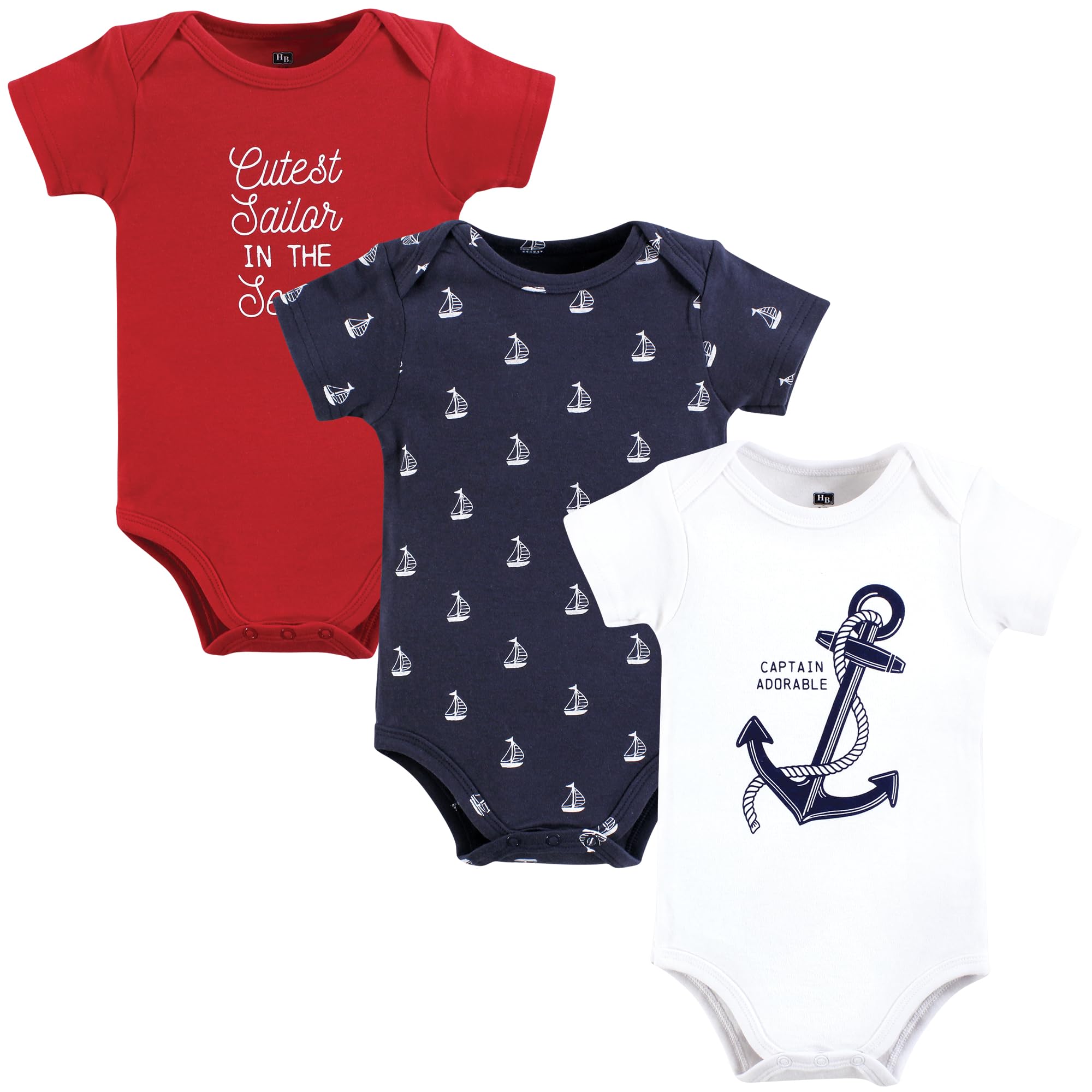 Hudson Baby Hudson Baby - Body de algodón unisex para bebé, paquete de 5, 9-12 meses, unisex para bebé
