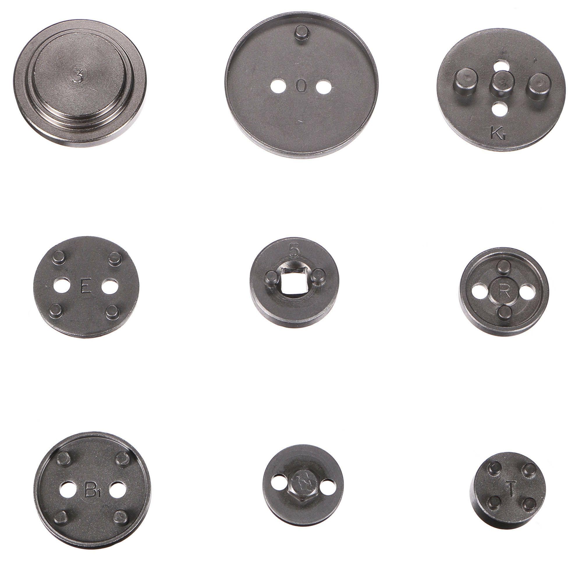 BRAKE Set di 50 ripristini pistoni del freno, 50 pezzi, valigetta di plastica, strumento di ripristino per il pistone del freno, pinza del freno, kit di attrezzi per auto, riparazione del freno,