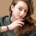 Zefy 996 Pcs 6mm Natural Stone Beads Bracelet Making Kit (20 Colors) | Round Crystal Bead Genuine Real Stones, Gemstone Beads Kit with Spacer Bead Charms for Bracelets Jewelry Making