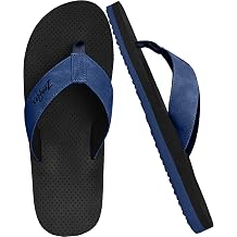 Flip Flops for Men, Arch Support Beach Sandals, Comfort Walking Thong Sandals
