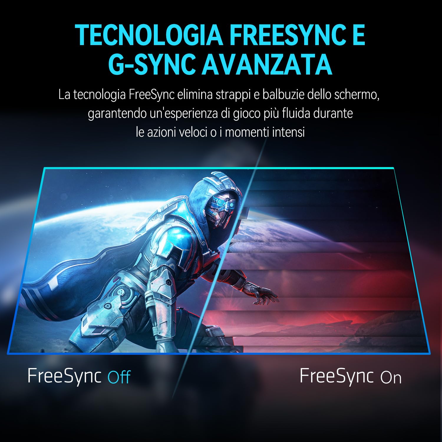 ARZOPA Monitor Gaming 27 Pollici 180Hz 2K QHD IPS 2560x1440 Schermo PC Gaming 1ms 115% sRGB, Eye Care, Compatible G-Sync, AMD FreeSync, Display Port1.4, HDMI 2.0, TYPE-C