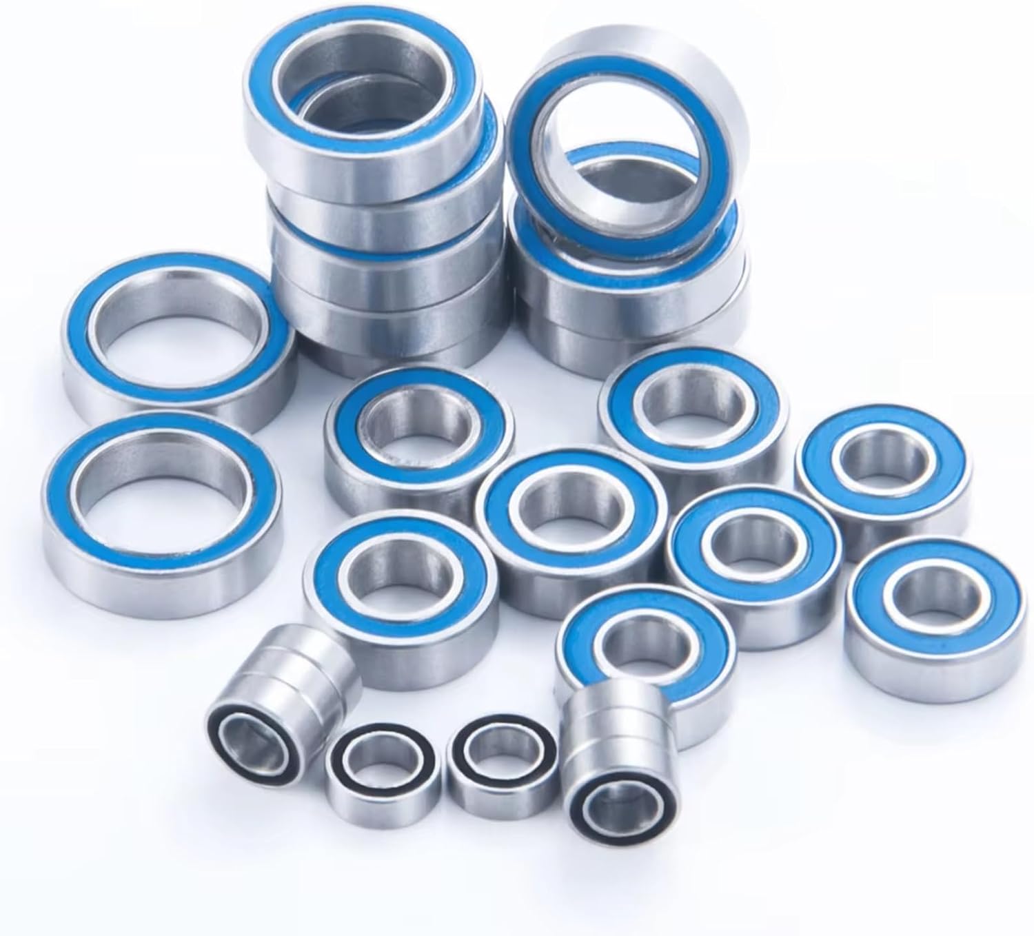 RCベアリングモデル For Tekno EB410.2 ET410用。26PCSコンプリートベアリングキットブルーボールベアリング
