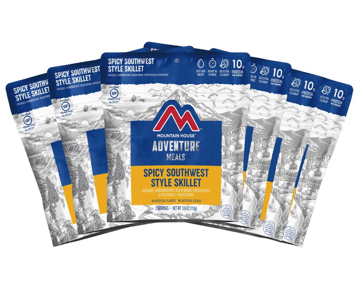 Mountain House Spicy Southwest Style Skillet | Freeze Dried Backpacking & Camping Food | Survival & Emergency Food |Gluten-Free