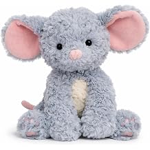 Hopearl Adorable Mouse Plush Toy Floppy Ultra Rat Haggable Soft Stuffed Animal Holiday Birthday Gift for for Boys Girls Kids Toddlers, Gray, 9