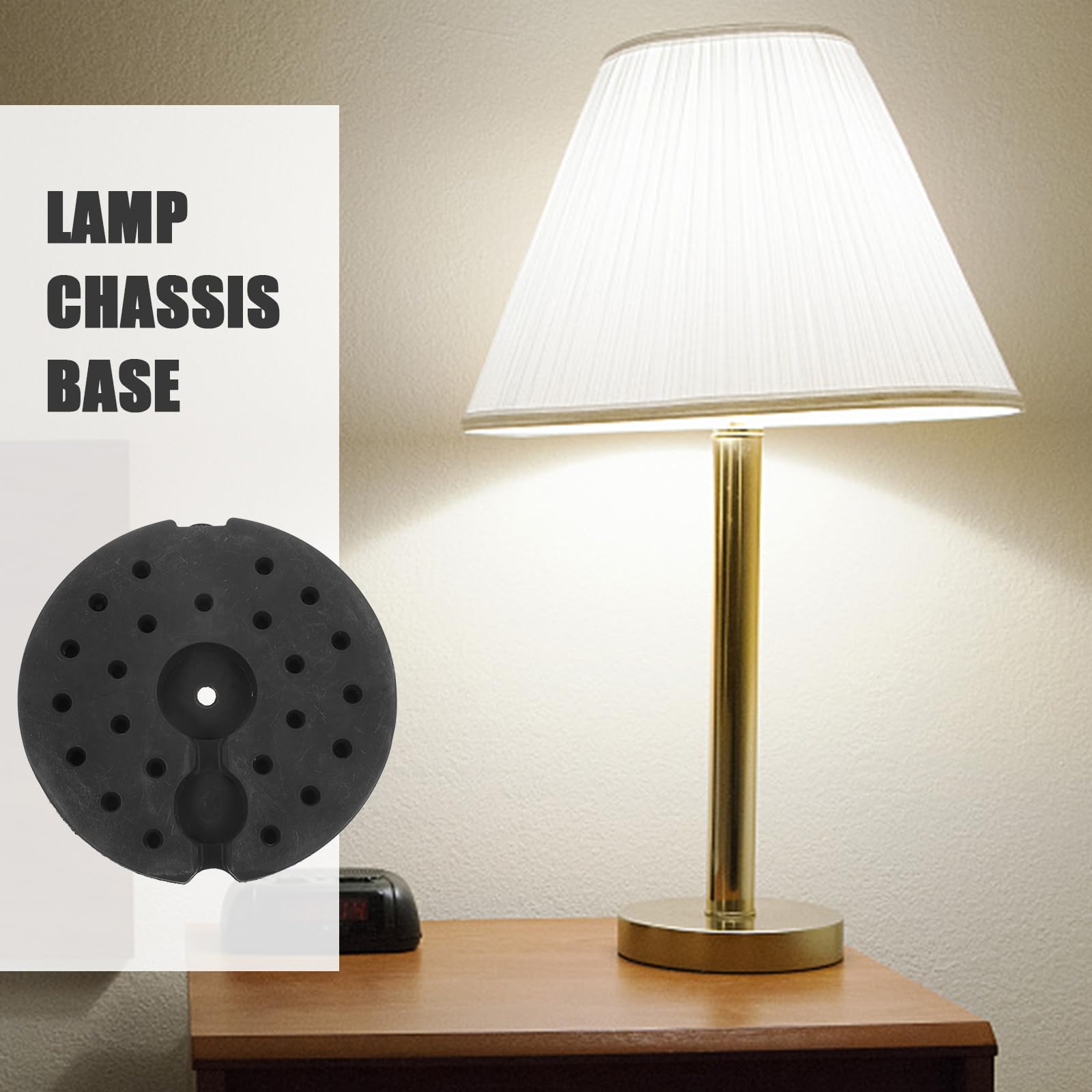 ABOOFAN Base De Lampadaire Lestée Poids Du Pied De Lampe Pour Lampadaire Base De Lampe De Bureau 9.17 X 9.17 X 0.87 Po 1 X Poids De Pour Salon Et Bureau