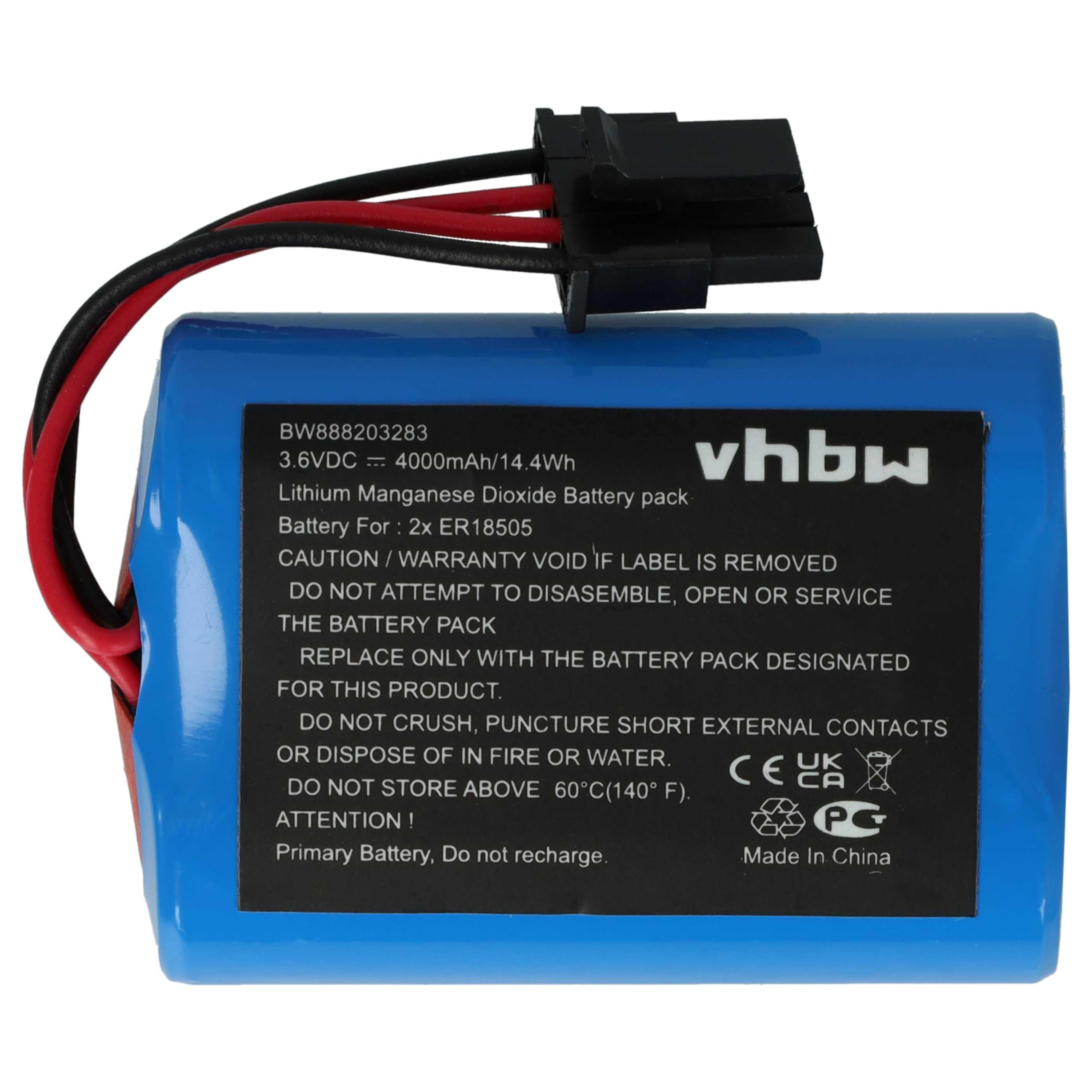 vhbw 5X Pile Remplacement pour Visonic 103-304742-2, 2XER18505M