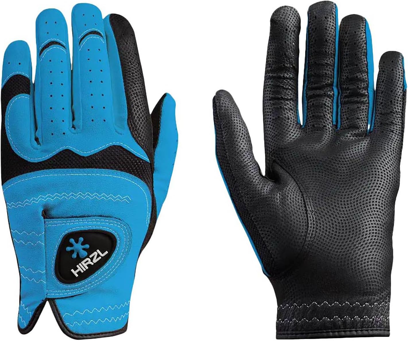HIRZL Trust Hybrid Plus (+) - Men Golf Gloves - Kangaroo Leather, Breathable Airtech Mesh, Sweat-Free, Superior Grip in All Conditions, Ergonomic Fit, Light and Durable