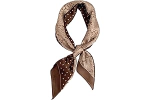 Satin Luxurious Brown Scarf