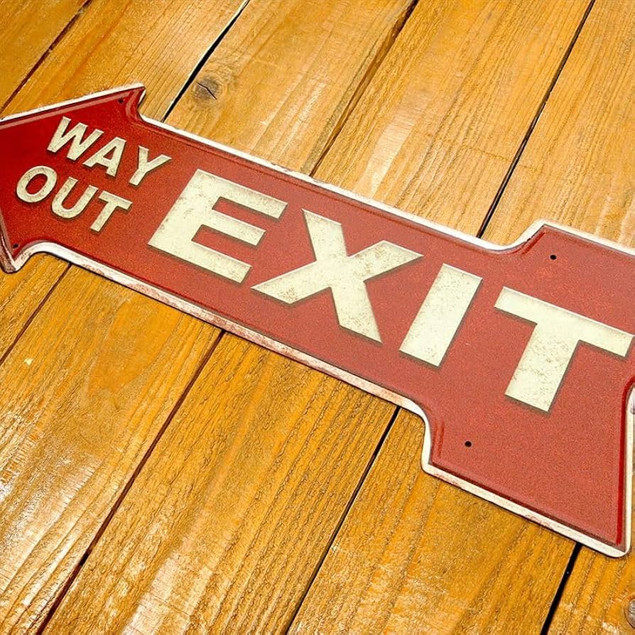 ハンドサイン　看板　ＥＸＩＴ サインプレート PK310-40 非常口 EXIT 矢印 ｜ 商品紹介 ｜ 株式