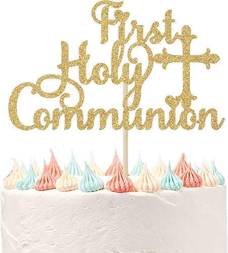 Decoración para tartas de primera comunión, Dios bendiga a este niño, baby shower, cumpleaños de niños, decoración de fiesta de bautizo de boda,