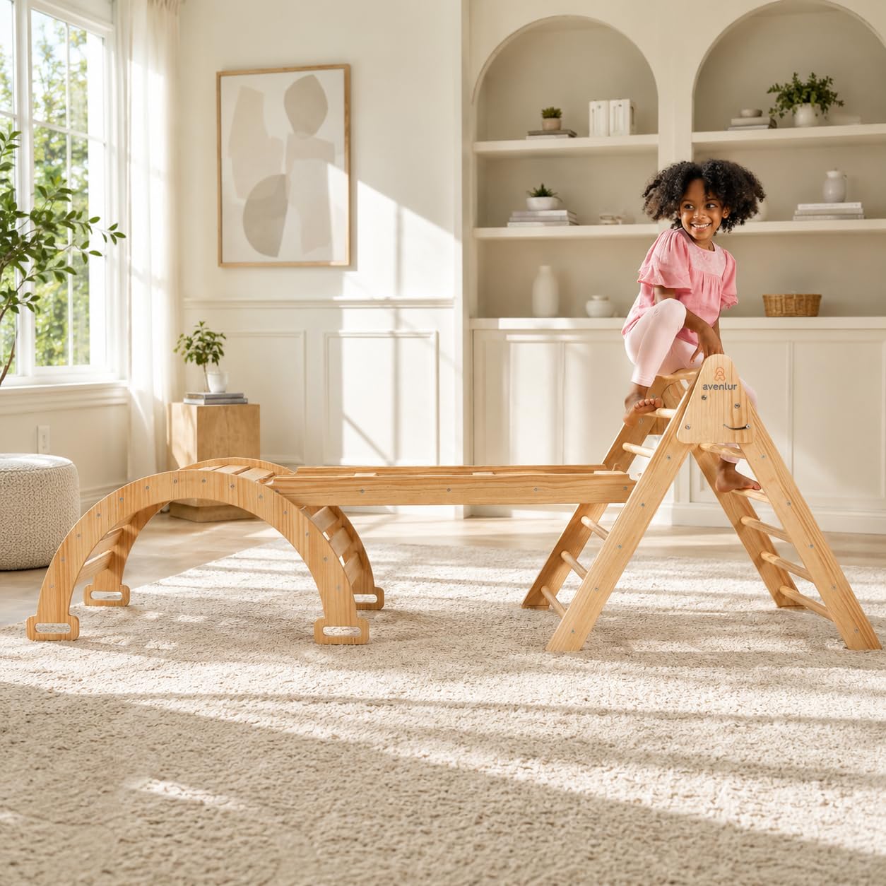 Avenlur 5-in-1 Pikler Triangle Set Hazel