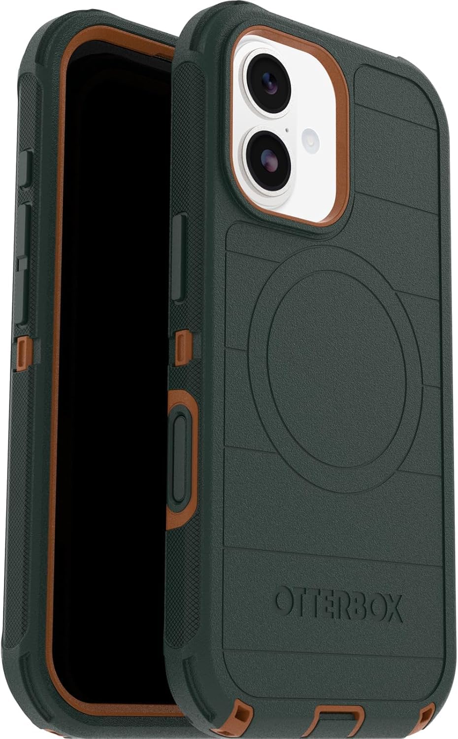 OtterBox Defender Series Pro MagSafe funda para iPhone 17, Testada 7x con estándares Militares anticaídas, Verde + OtterBox Glass Protector de Pantalla de Cristal Templado para iPhone 17