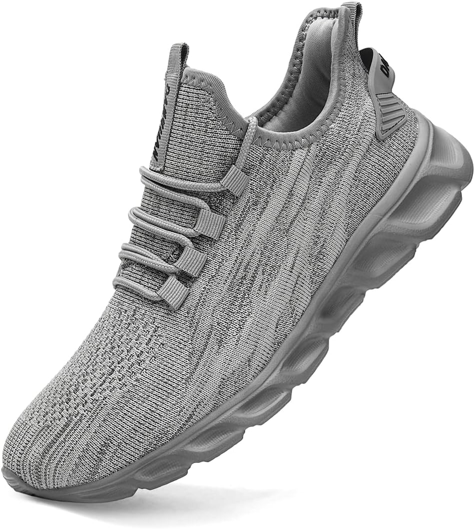 EGMPDA Men Running Sports Shoes Walking Gym Fashoin Sneakers Slip On Jogging Training Shoes Athletic