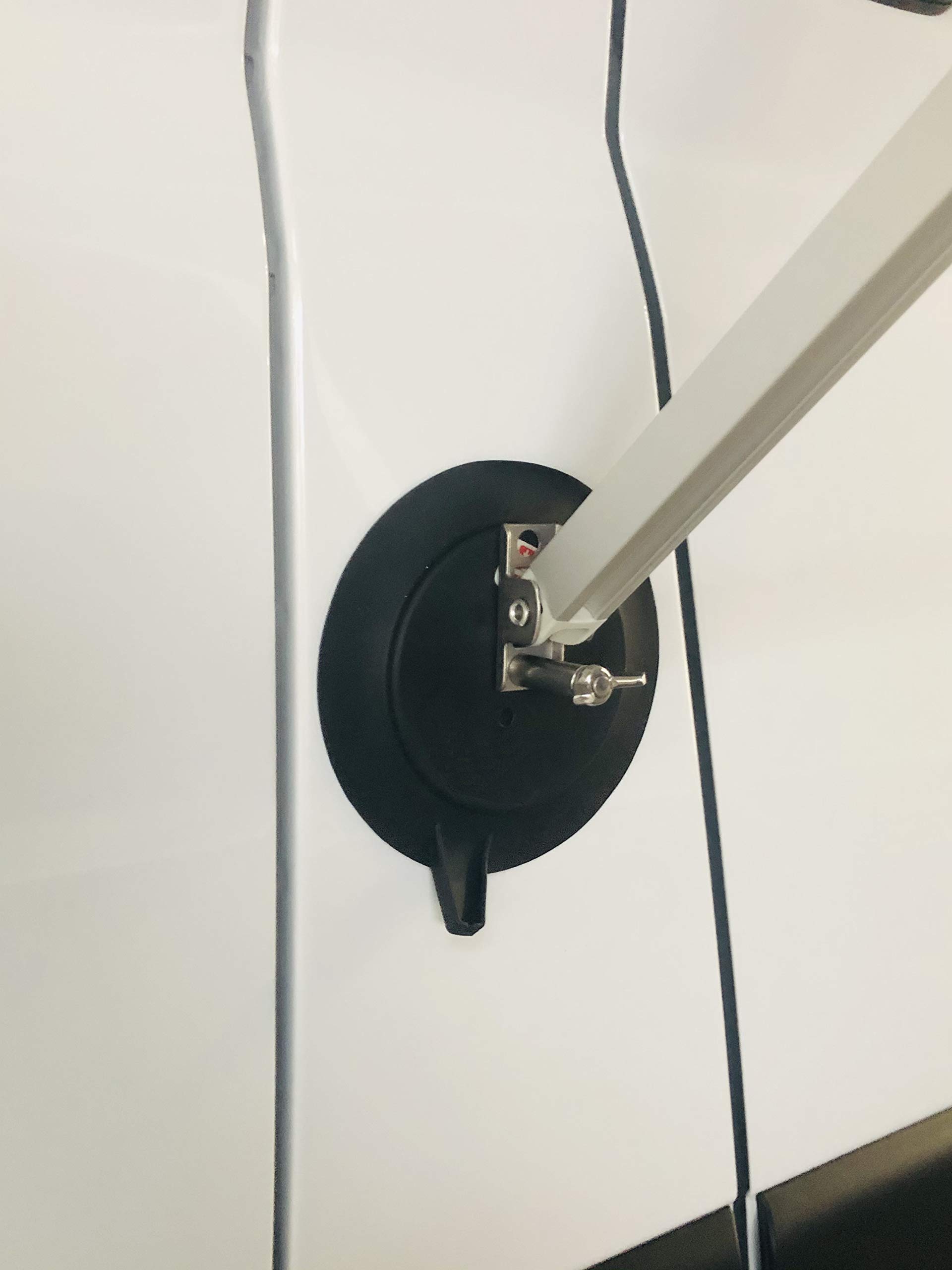 STYYL Markisen Halterung mit Magnet um die Stützfüße an Kastenwagen, Van, Bus, Camper zu befestigen, passend für Thule Fiamma Dometic UVM Wandhalter Markisenhalter magnetisch