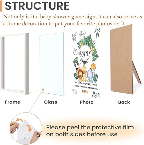 Miniatura 9 de Kit de 12 biberones para baby shower, juego de bebida, juego de beber, beber, chugging, juego de baby shower, juego de baby shower, juego de letrero