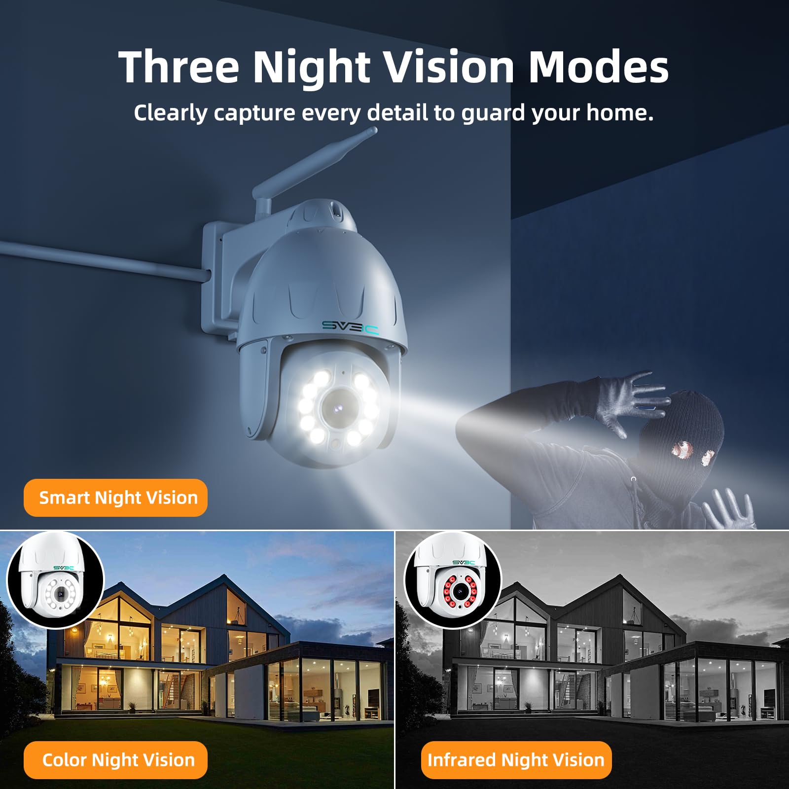 Amazon.com : SV3C 5X Zoom PTZ Security Camera Outdoor - 5MP WiFi