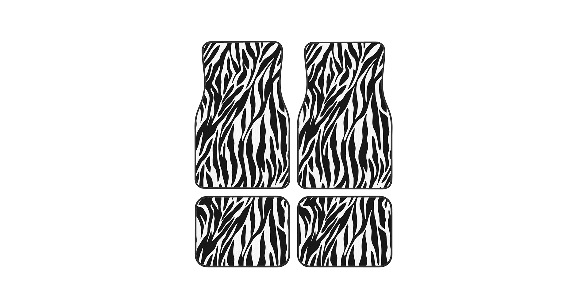 アバンセラピーマット Amazon | Asamike 車 フロアマット カーマット 4枚セット ゼブラ