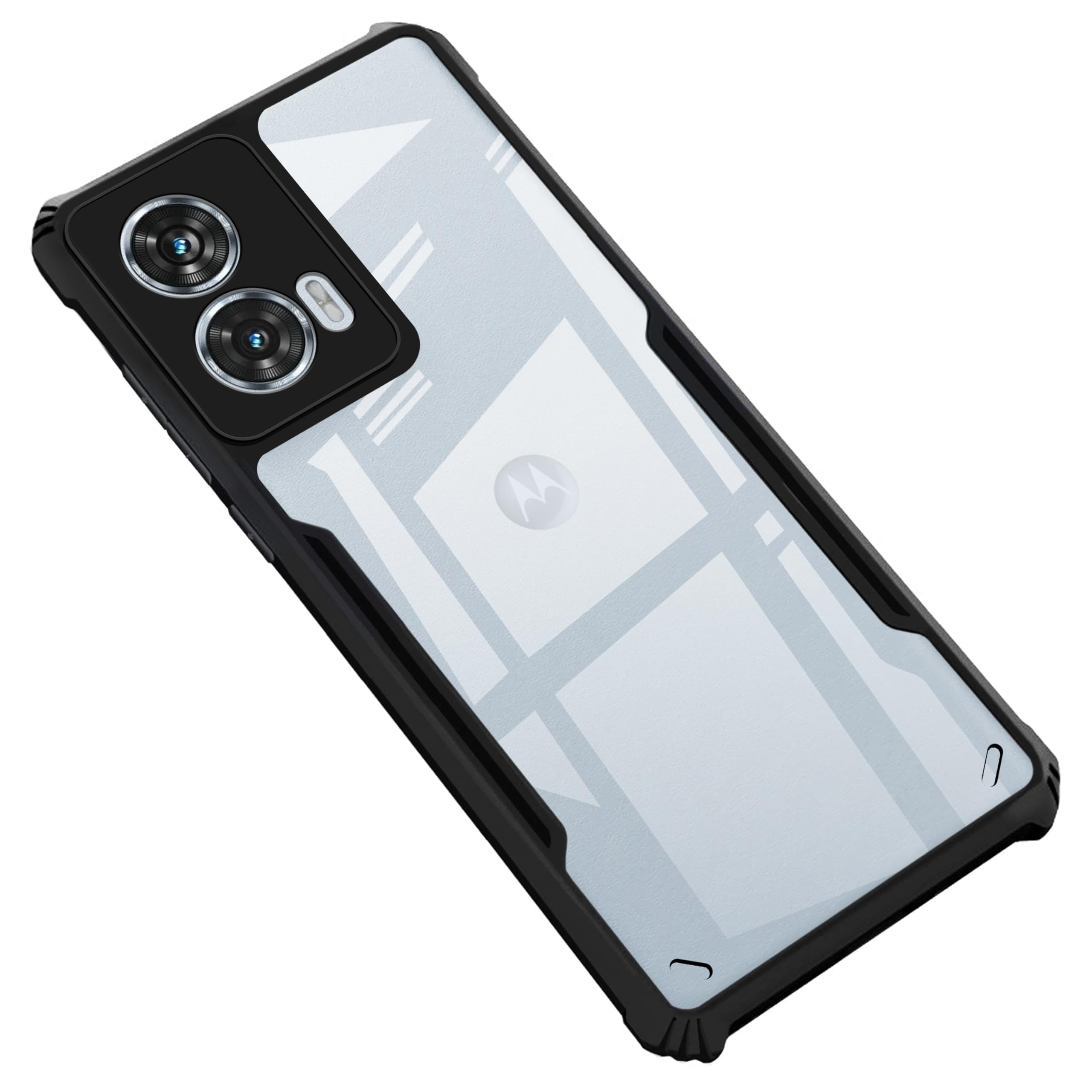 Amazon Brand - SolimoAmazon Brand - Solimo Back Case Cover for Motorola Edge 50 Fusion (Polycarbonate, Thermoplastic Polyurethane_Matte Black)