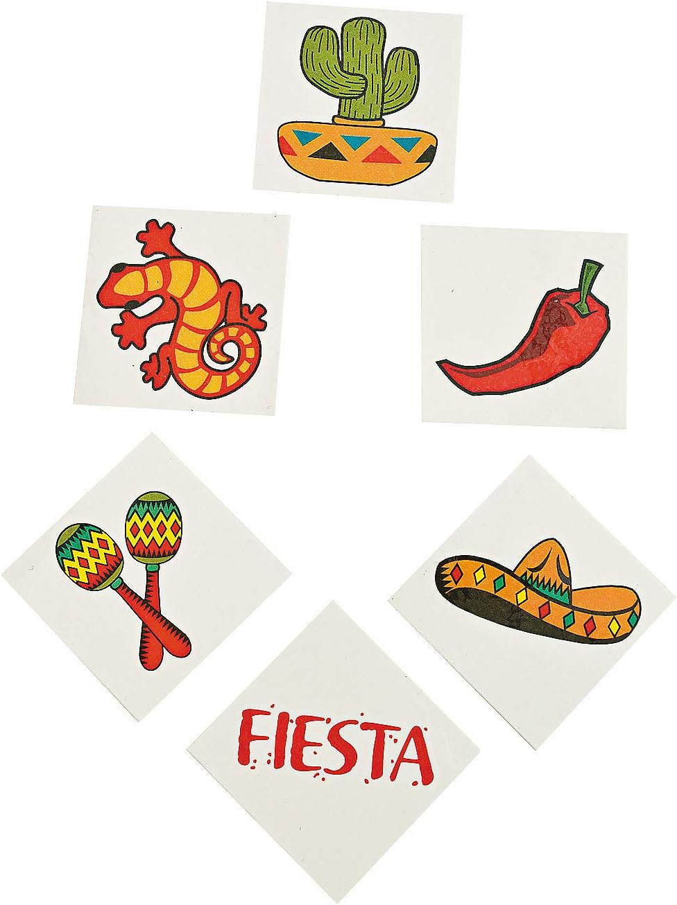 FIESTA TATTOO ASST - Apparel Accessories - 72 Pieces