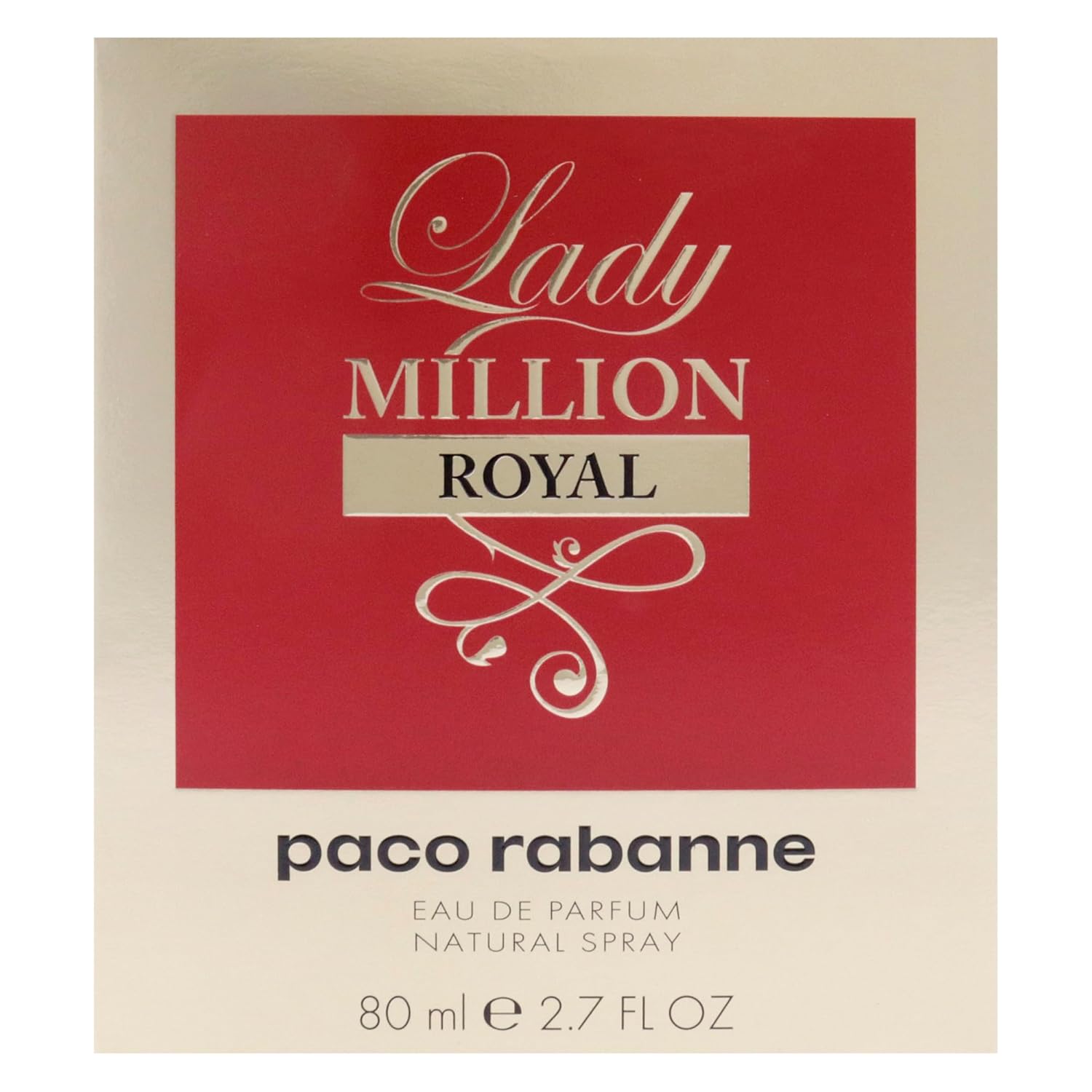 Lady Million Royal by Paco Rabanne for Women - 2.7 oz EDP Spray 2.7 Fl Oz (Pack of 1)