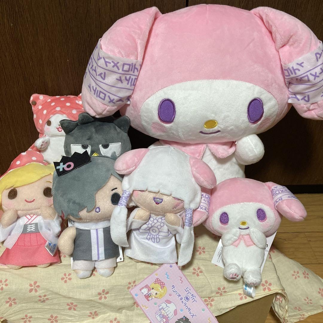 【新品・未使用品】 新天地開闢集団 ジグザグ ぬいぐるみ 7個セット 真天地開闢集団-ジグザグ×サンリオキャラクターズ ぬいぐるみVol