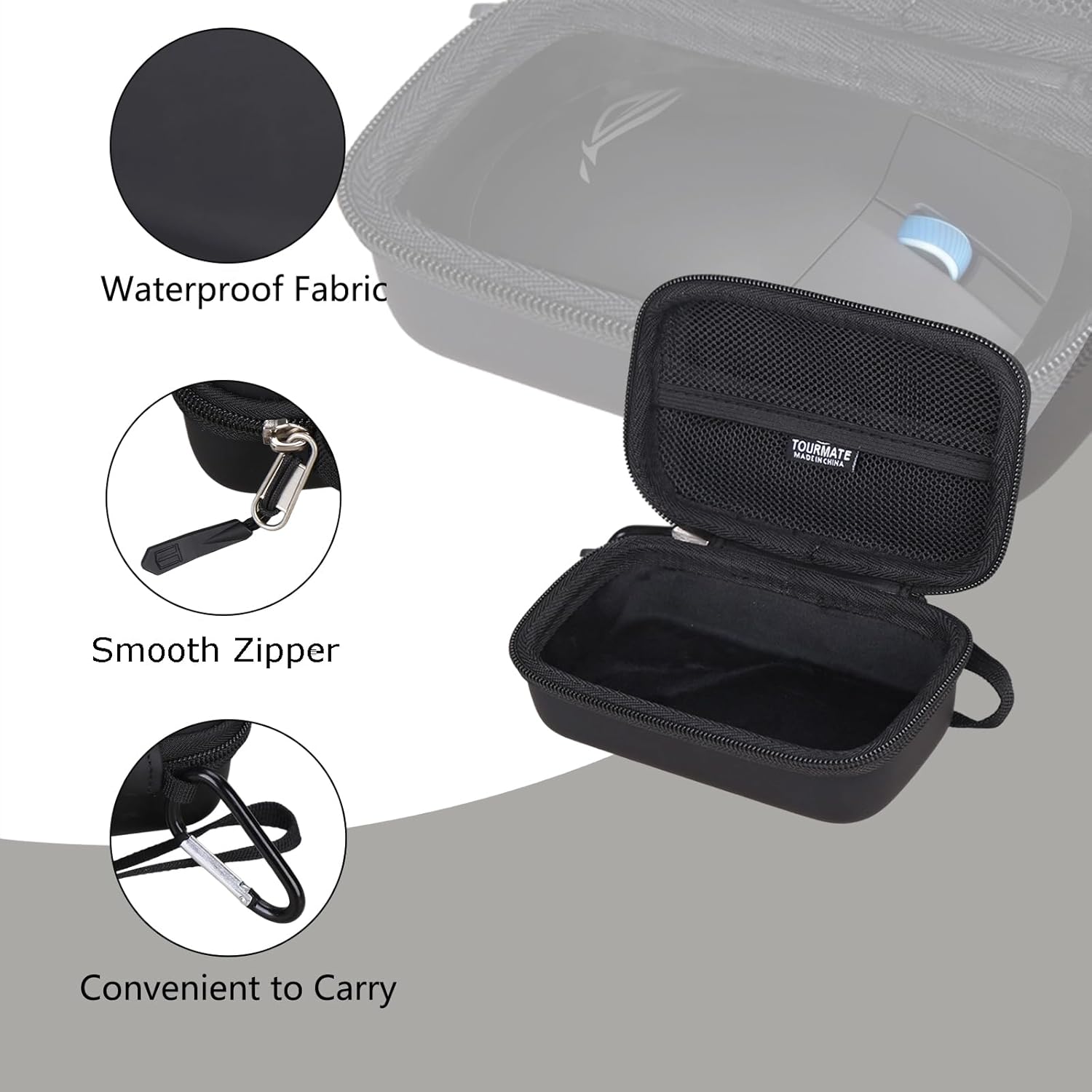 Hard Storage Case for ASUS ROG Harpe/Harpe Ace Extreme/Harpe Mini 54g Wireless Gaming Mouse - Travel Case for MCHOSE(Only Box) - Image 6
