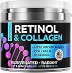 Retinol Cream for Face, Anti Aging Face Moisturizer for Women & Men, Anti Wrinkle with Collagen Vitamin E, Day & Night Cream, Hyaluronic Acid for Skin, Revitalizing 1.7 OZ