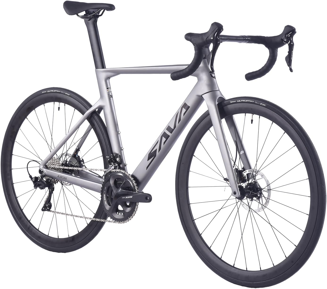 SAVADECK Carbon Road Bike, T800 Carbon Fiber Frame 700C Racing Bicycle with 105 R7000 22S Groupset and Mechanical Disc Brake Ultra-Light Carbon Bike for Men and Women.