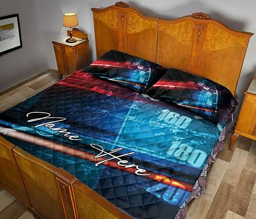 Miniatura 4 de OhaPrints Juego de ropa de cama y fundas de almohada con nombre personalizado de coche de carreras, juego de ropa de cama y funda de almohada, juego