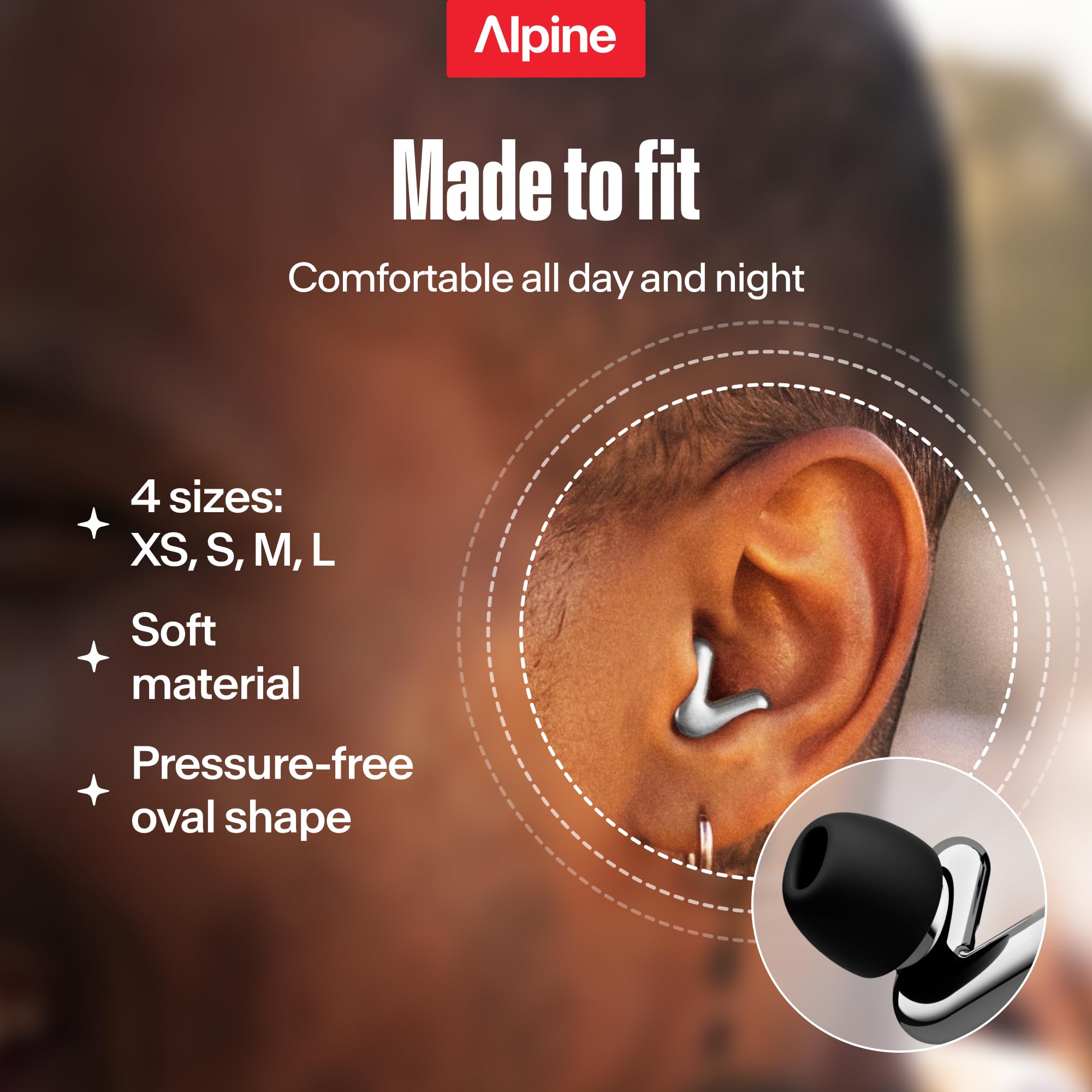 Alpine Tune | Ear Plugs for Concert with Premium High Fidelity Filter — Amazon image 4