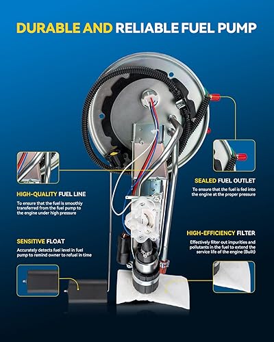 Miniatura 485 de PHILTOP Electric Fuel Pump Assembly Fits For Chevrolet S10 1985-1991, GMC S15 1985-1990, GMC Sonoma 1991, GMC Syclone 1991, SP06B1H