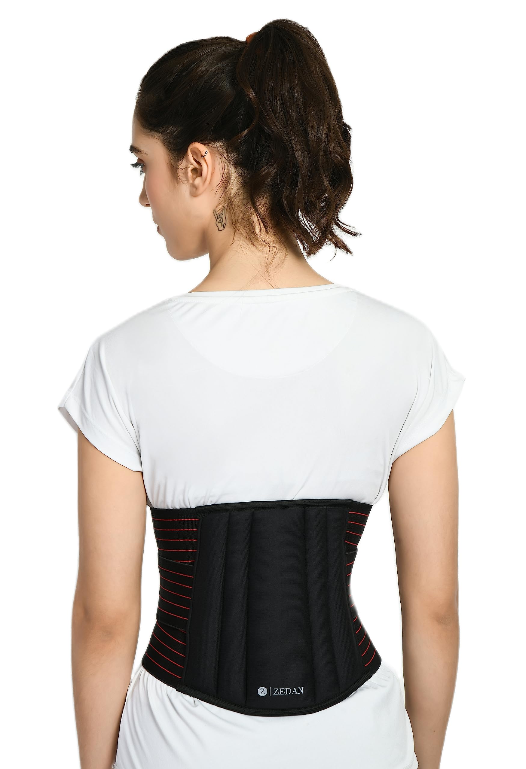 ZEDAN Lumbo Sacral Belt with Double Strapping | For Back Sprains, Strains, Sciatica & Muscle Spasms | Waist & Lower Back Support for Lumbar Spine, Pain Relief, Back Brace | For Men & Women (L)