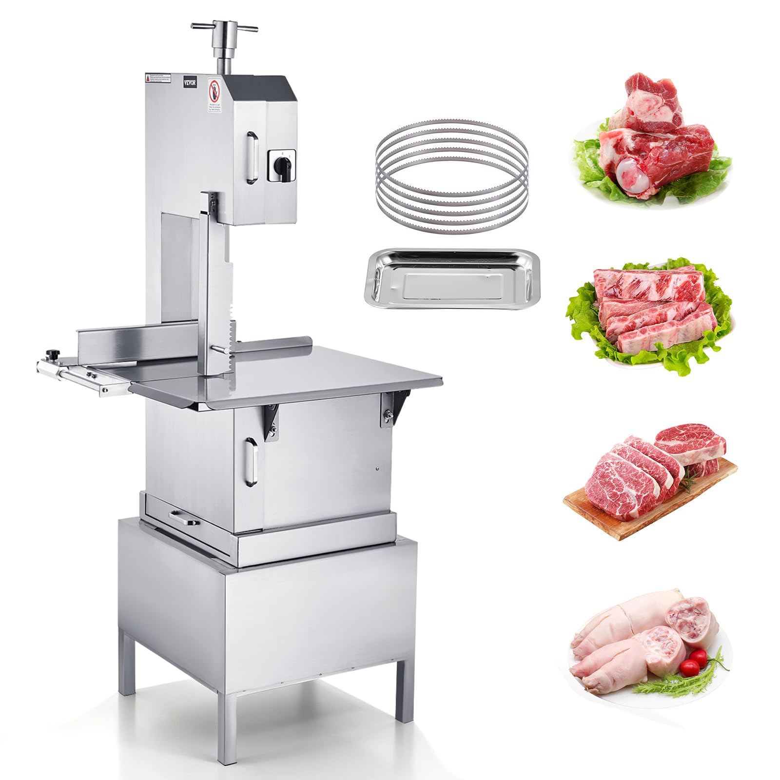 VEVOR 2200W Stainless Steel Vertical Bone Sawing Machine