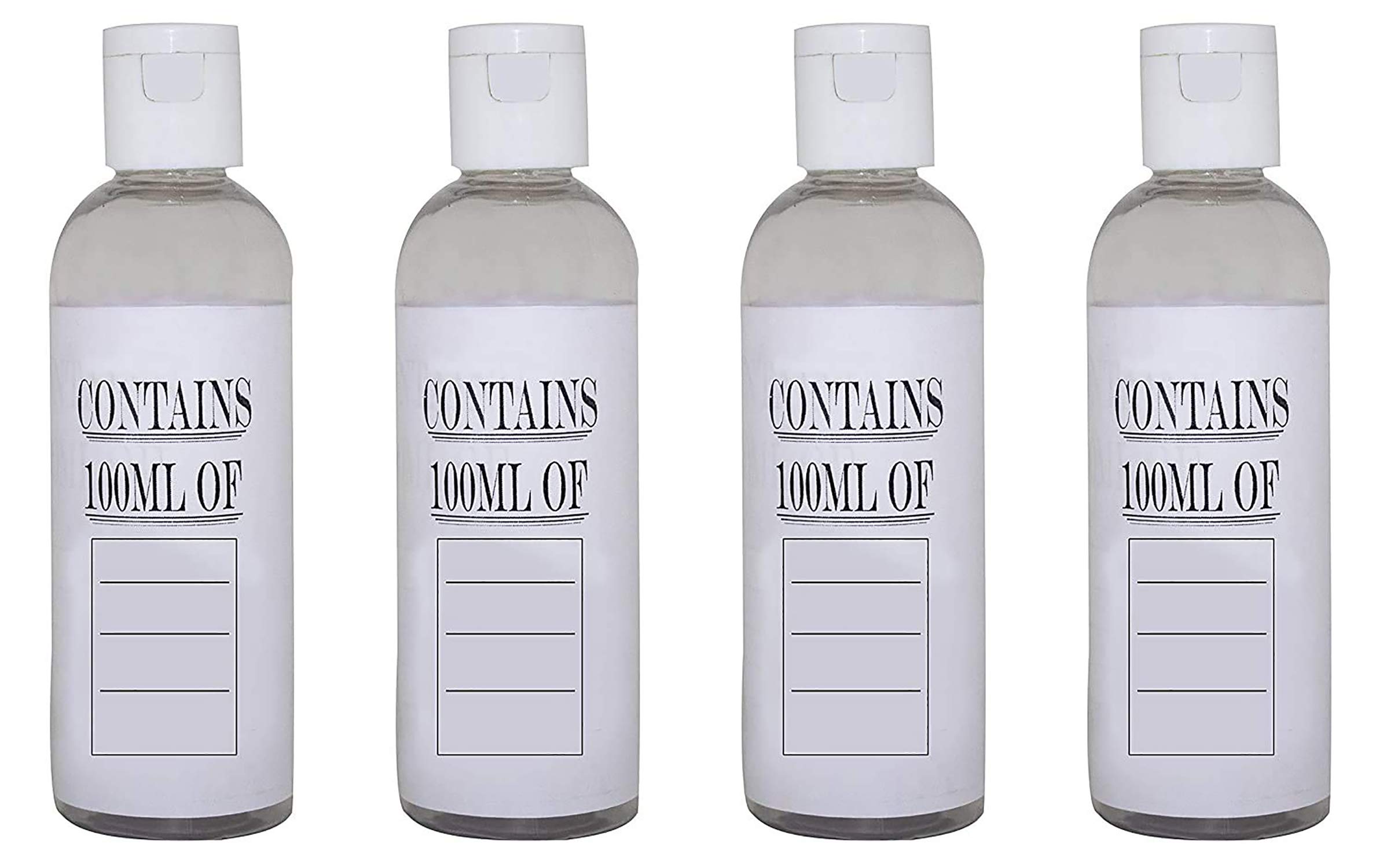 BAAL Empty Bottles With Flip Cap For Liquid Storage (Set Of 4 Pcs,100 ML)-image-26