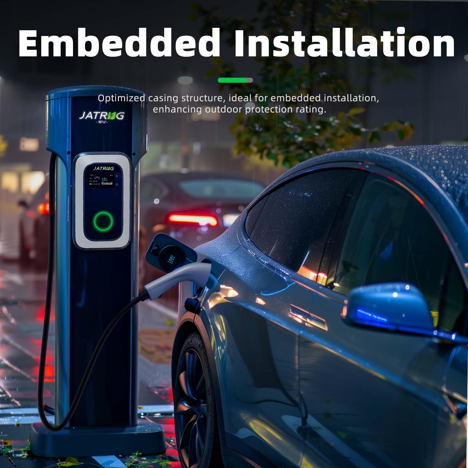 S1 Borne de Recharge pour Véhicule Électrique 11kW 6M 16A Triphasé - Station de Charge Type 2 IEC 62196-2 - Chargeur Rapide EV Wallbox