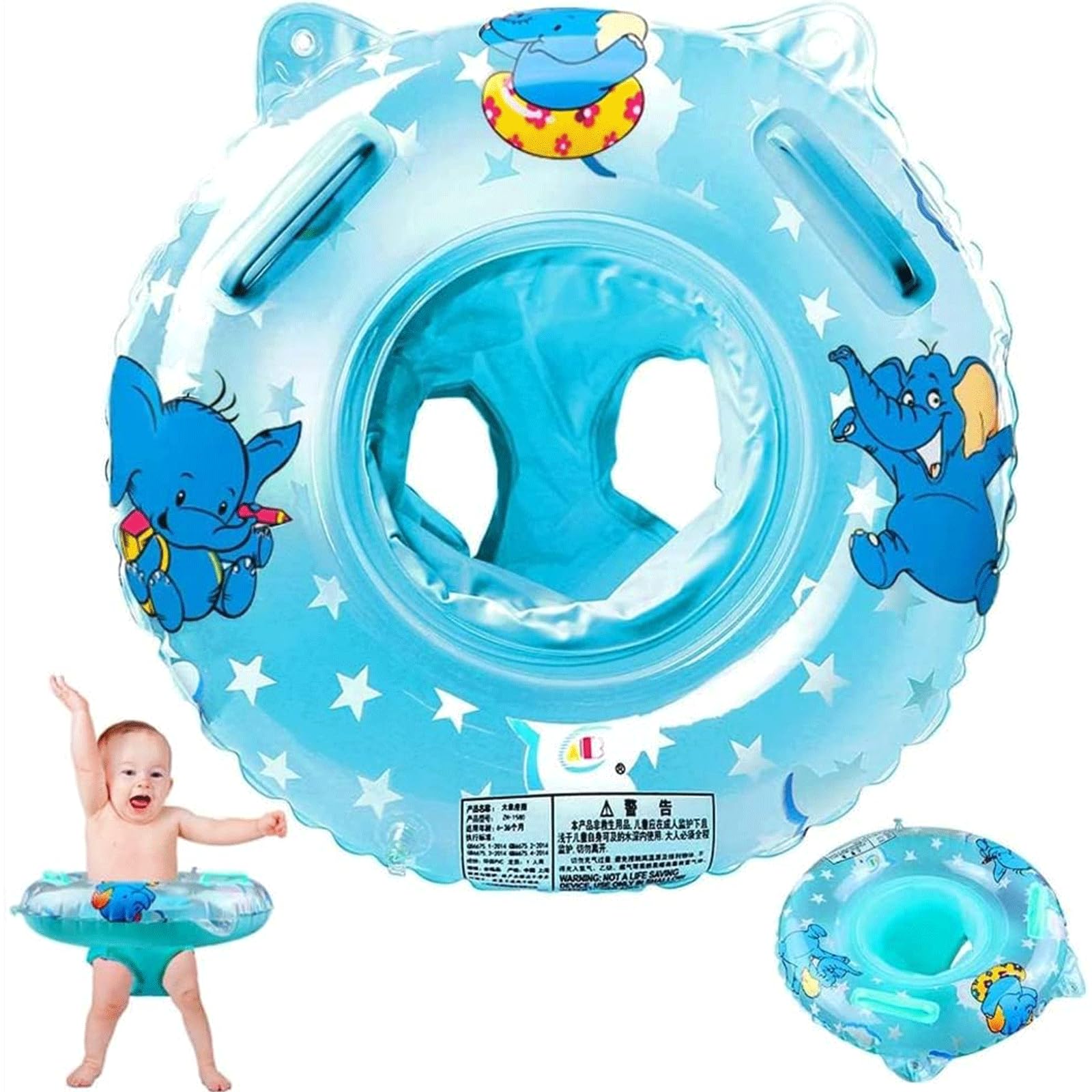Baby Pool Float,Baby Swimming Float Ring,Inflatable Swimming Ring with Float Seat for 6 Months-6 Years Children