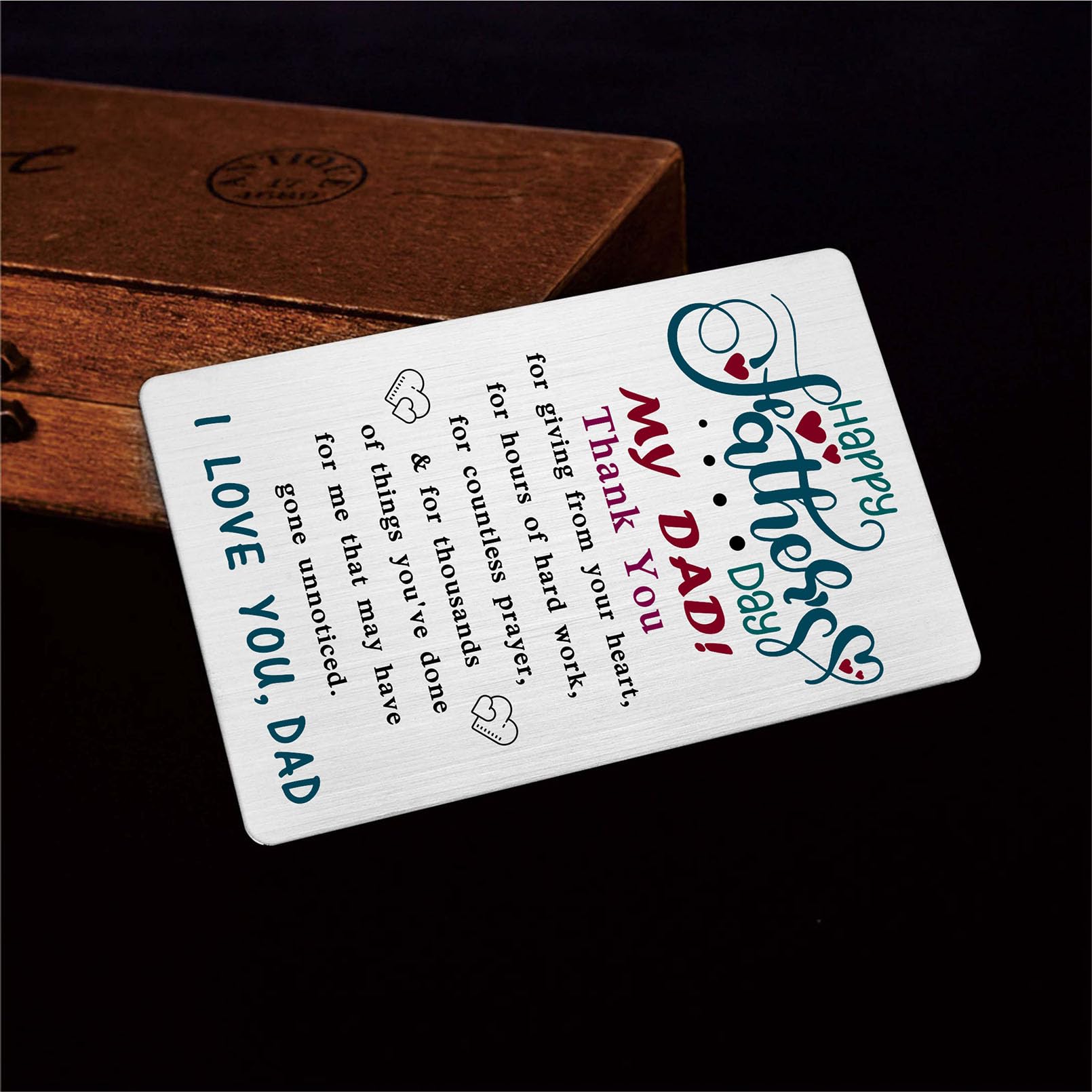 FALOGI Dad Fathers Day Card, Dad Fathers Day Card Gifts from Daughter Son, Dad Presents for Fathers Day Happy Fathers Day My Dad - Image 4