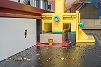 Vista 4 de MICROJIG Matchfit DVC-1177K2 Abrazadera de cola de milano Pro, verde/amarillo/plateado