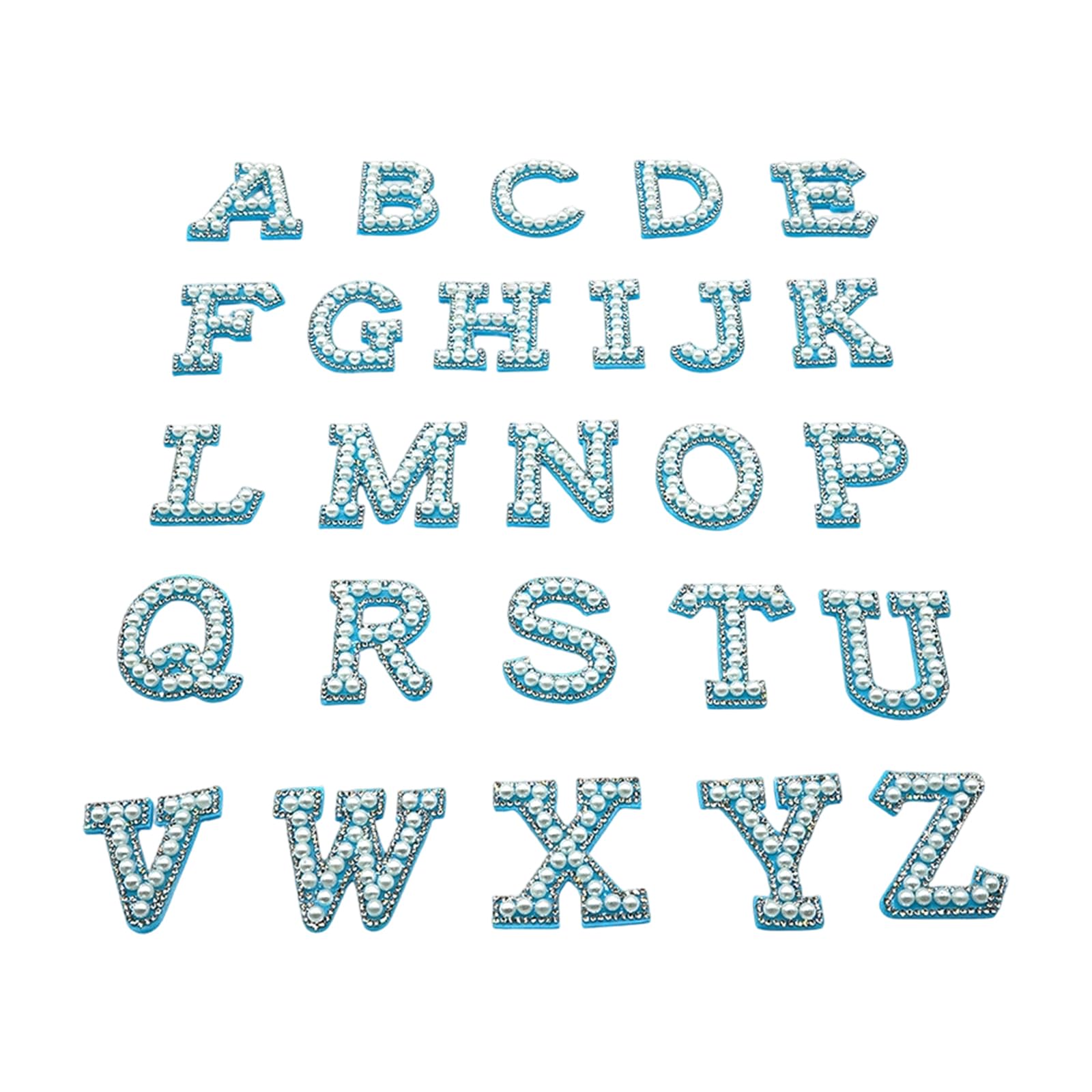 Hredyqw Adhesive Letter With Imitation Pearls And Rhinestones For Clothing And Accessories