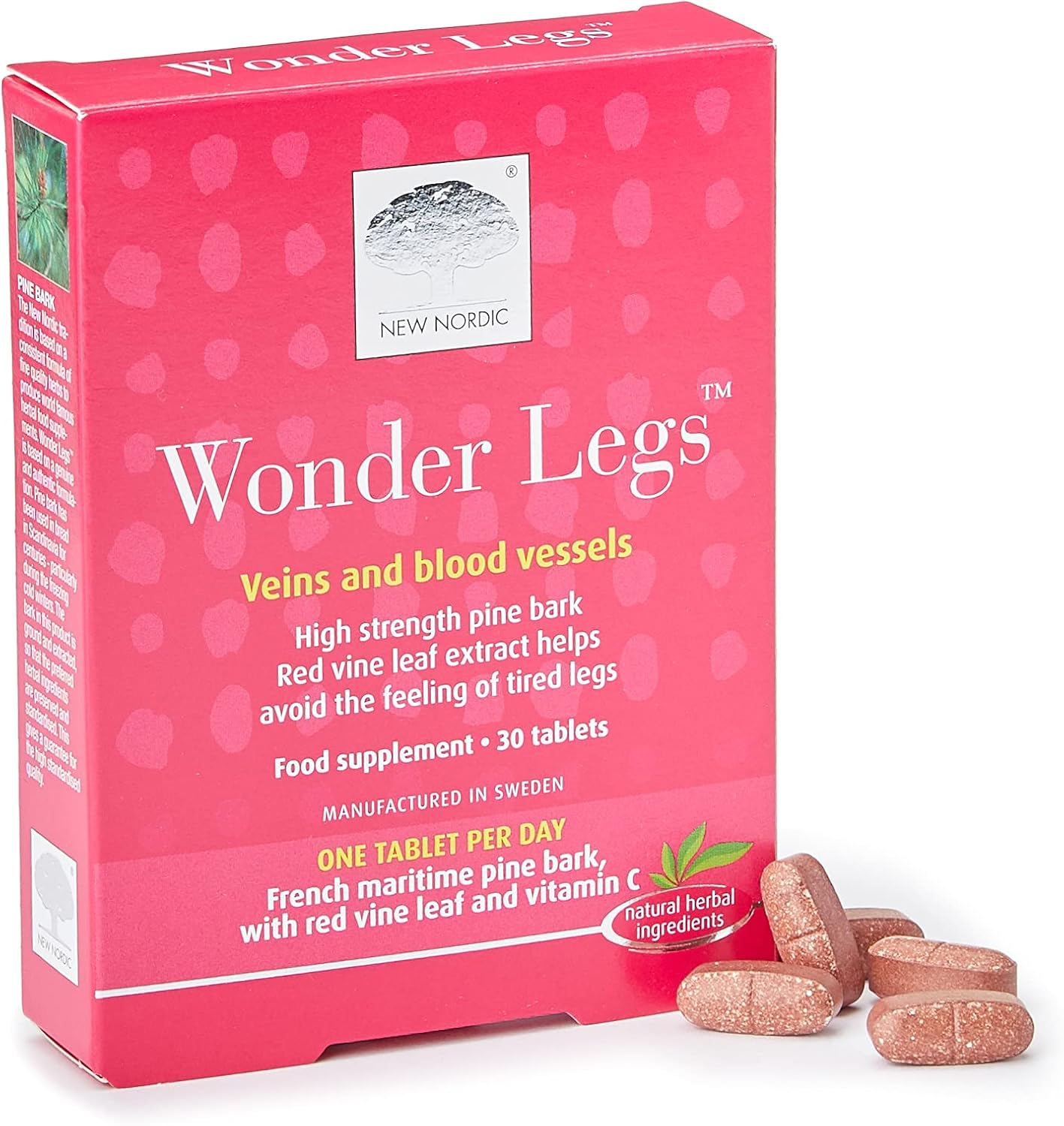 New Nordic Wonder Legs 30 Tablets Gluten and Dairy Free Vegan
